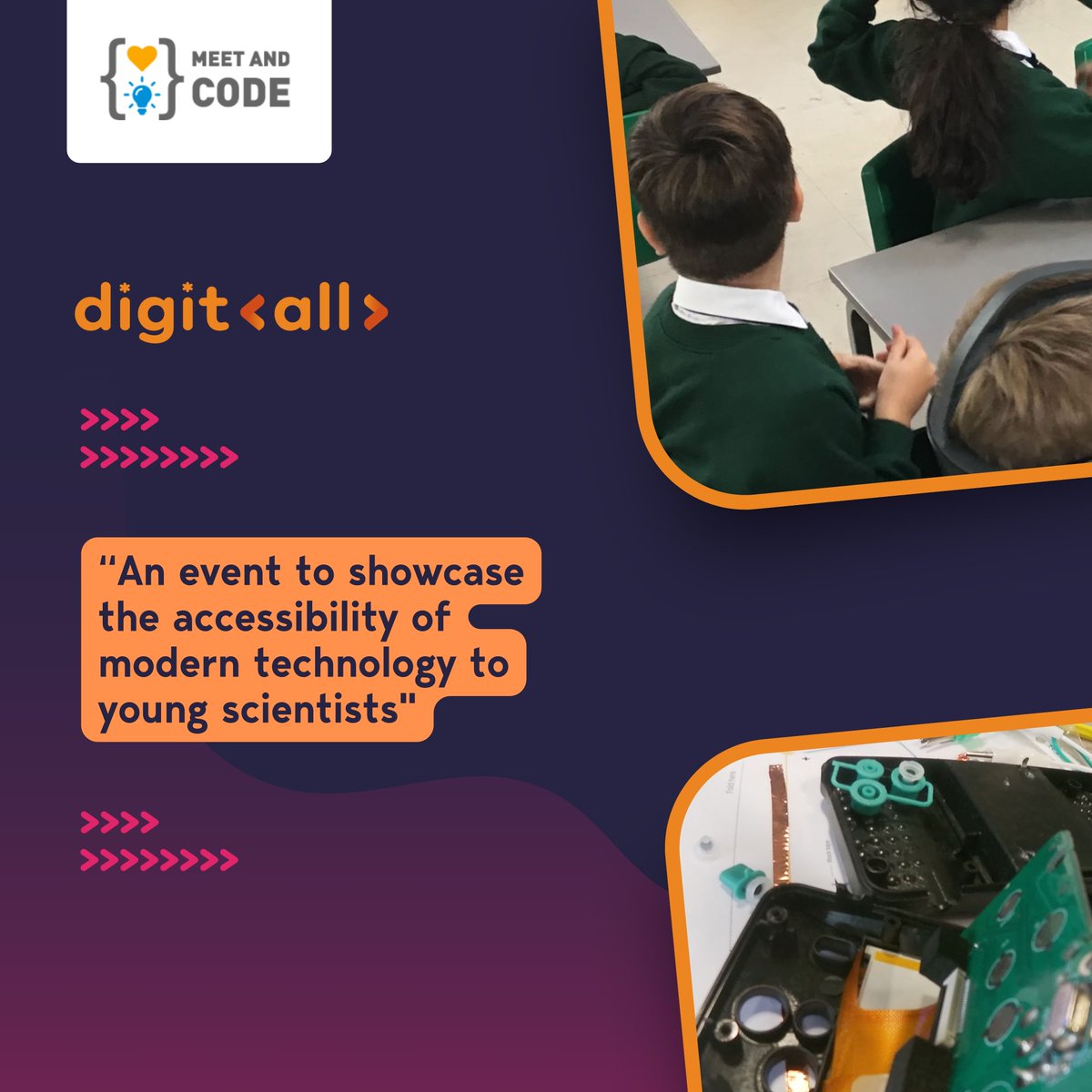 digitallcharity's tweet image. The @MeetAndCode grant helps to empower schools and non-profits to host events and workshops that not only inspire but also ignite the spark of excitement for STEM opportunities among our young people
#MeetAndCode #CodingForChange #TechEducation #InnovationInEducation