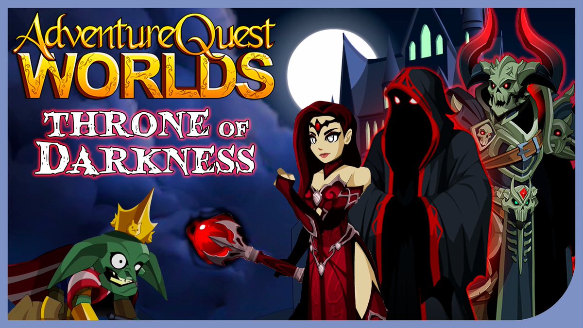 BonAquaDor's tweet photo. New part of the AdventureQuest Worlds retrospective is premiering now. This time covering the Throne of Darkness saga. 

Give it a watch if you're feeling nostalgic, or haven't experienced this unique story yet.
https://t.co/jYdSIUWsMo #AQW https://t.co/skpjkCbowU