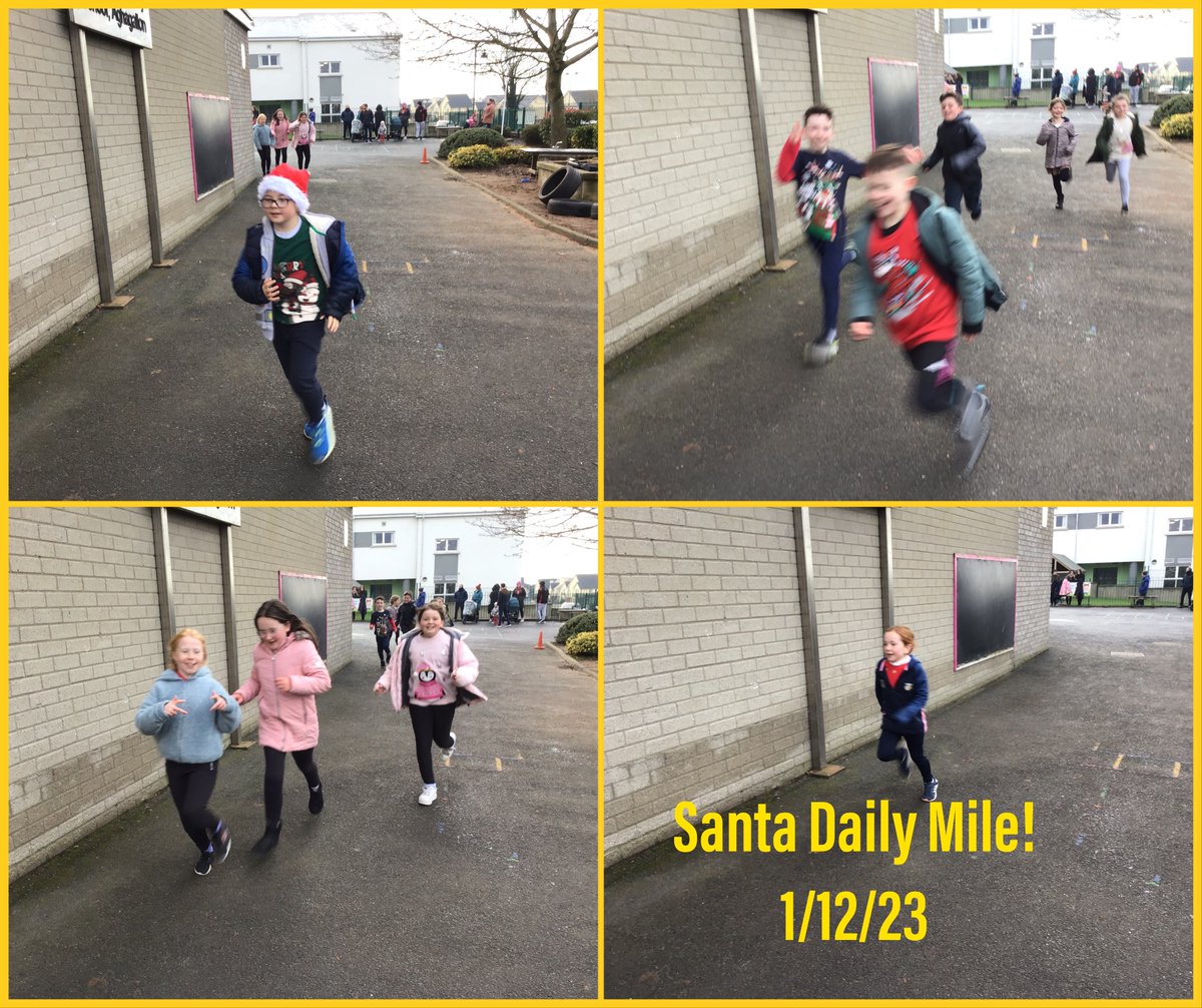 sppsaghagallon's tweet photo. A brilliant Santa Daily Mile...and it even snowed as we set off!! @_thedailymile @Ed_Authority https://t.co/XWJvW7UiGO