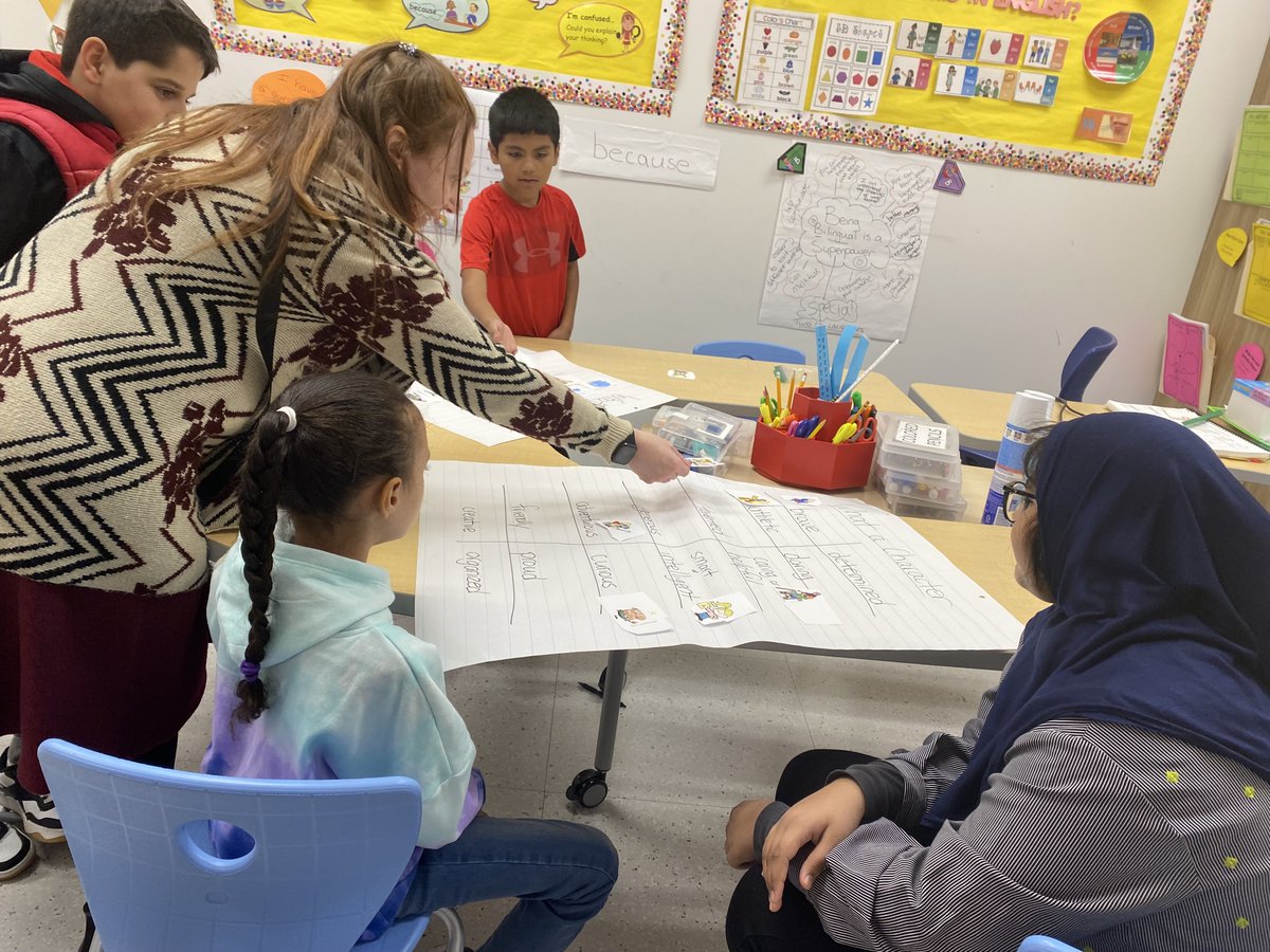 @ChadwickElem Ss receive ESOL instruction that supports their participation with the Grade 4 Into Reading instruction. Ss were actively engaged in discussing different character traits, using rigorous academic vocabulary. #chadwickscholars