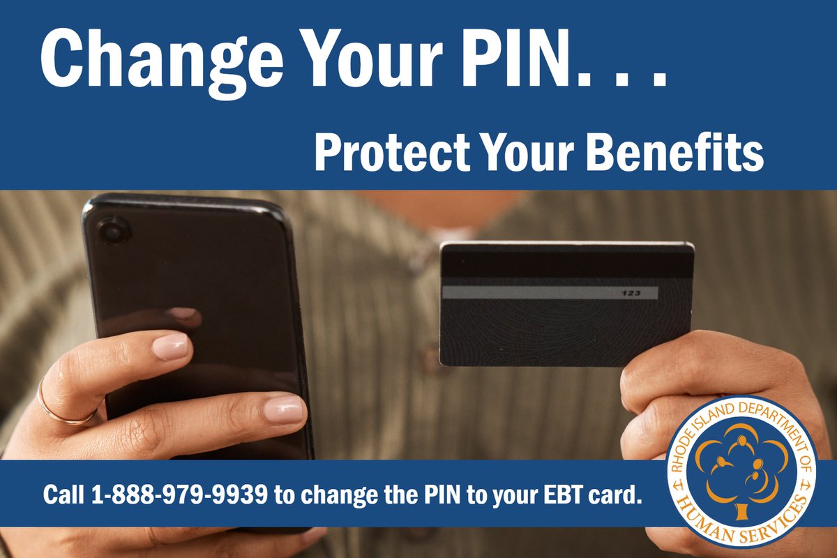 RI DHS on X: Besides changing your EBT card's PIN through ebtEDGE at  1-888-979-9939, customers also have the option to freeze their EBT card to  help prevent unwanted transactions for lost cards.