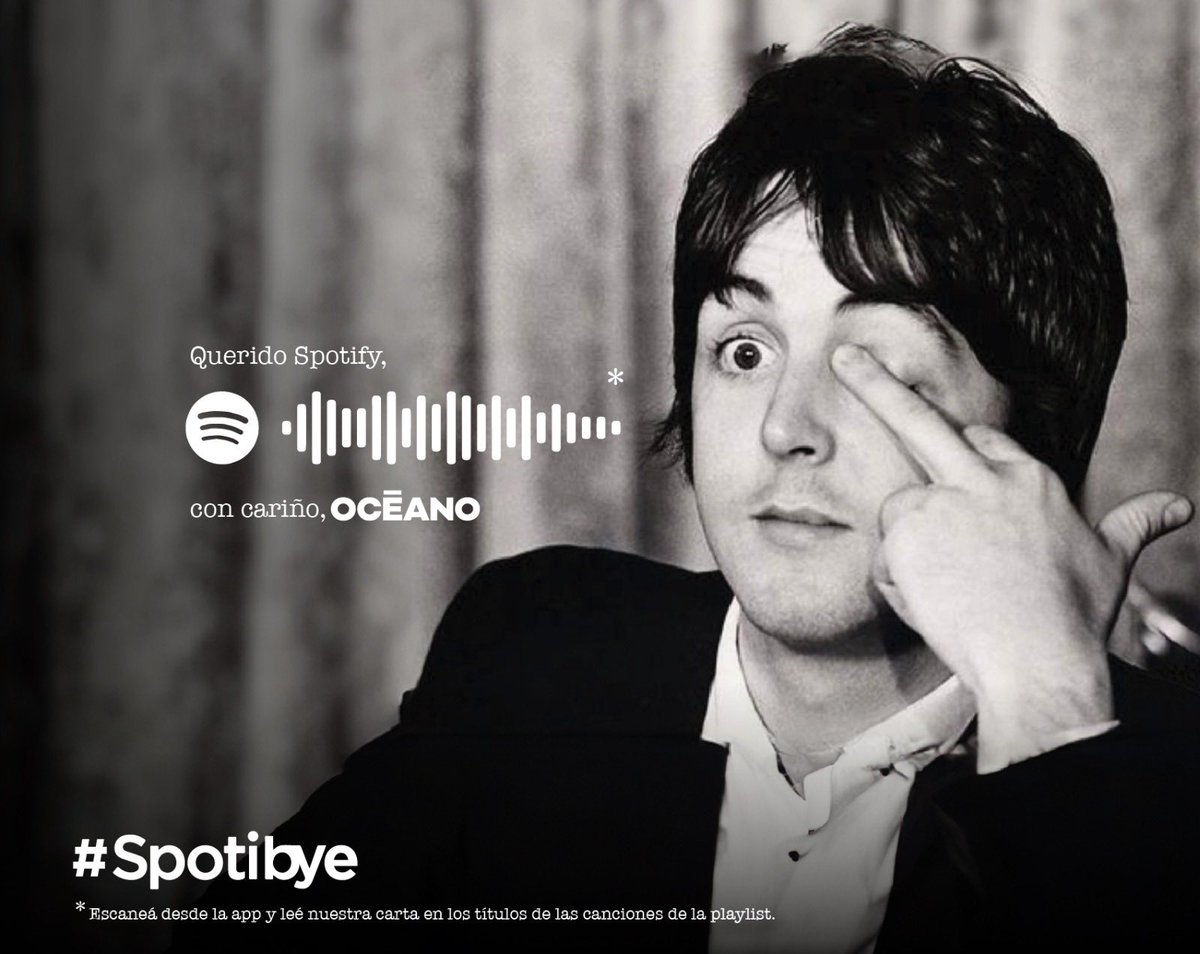 Oceano939's tweet photo. 👋 S P O T I B Y E 👋

Como dijo Charly: “Soy el que cierra y el que apaga la luz”. 

Buscá la playlist #Spotibye en nuestro perfil de la app y leé el mensaje que escribimos para Spotify.

🔗 Escuchala acá: https://t.co/VzVjzhvreS https://t.co/i6C9u6RzXa