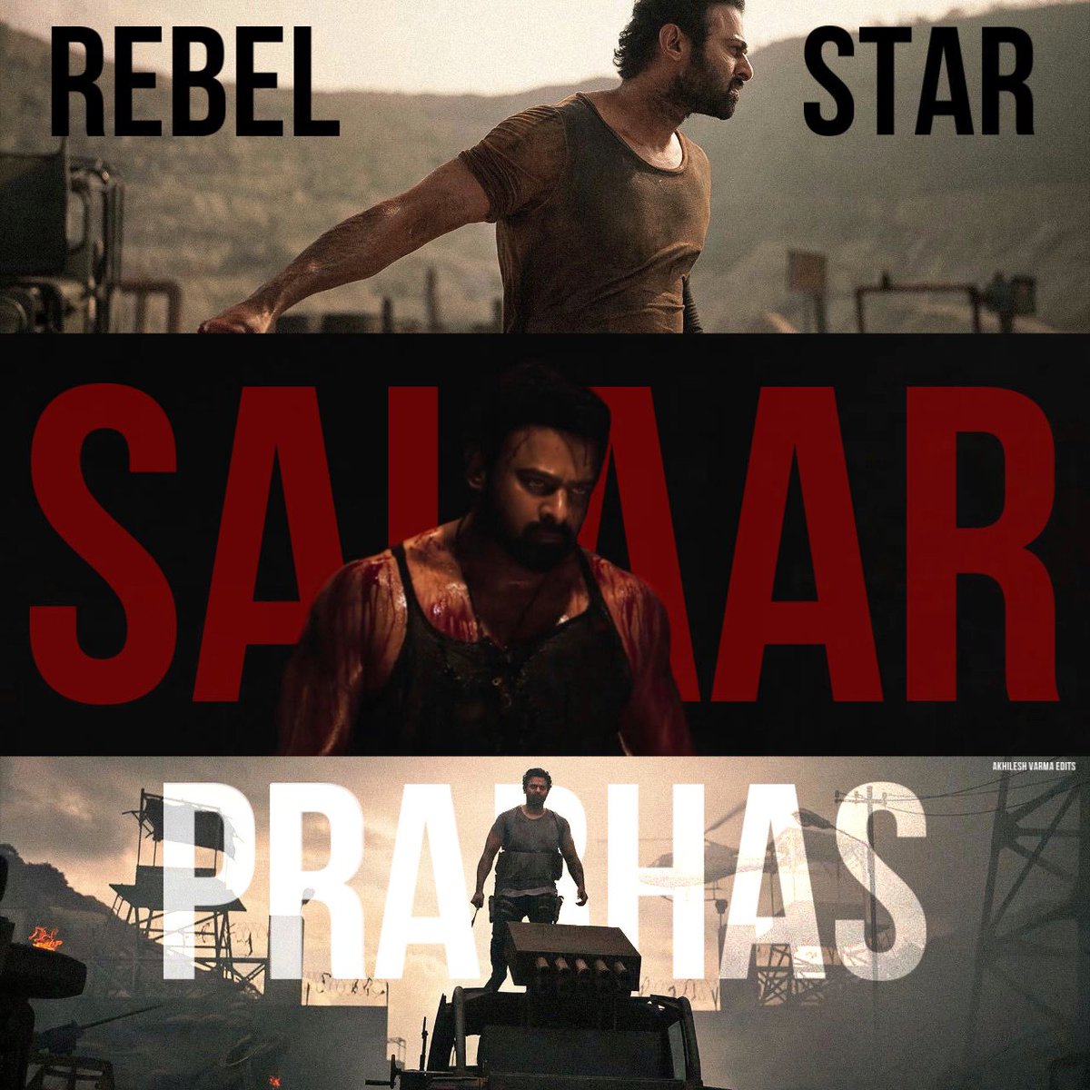 AkhilVarmaEdits's tweet photo. #SalaarCeaseFire #SalaarTrailer #Prabhas #Salaar 

REBEL STAR🔥 https://t.co/cSzQKz2T5s