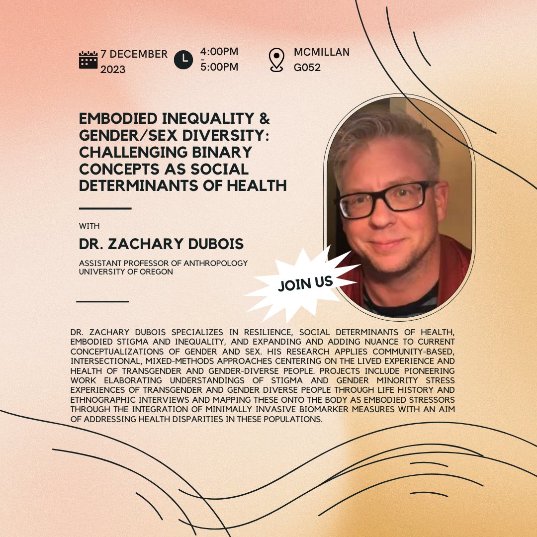 We're pleased to announce that Dr. Zachary DuBois from the University of Oregon will be giving a lecture as part of our ongoing colloquium series.  This event is free and open to the public.