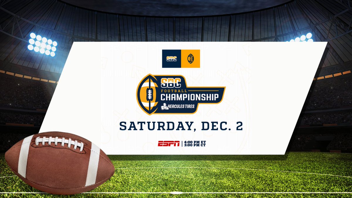 Attention, #CollegeFootball fans: Join us and tune in to @ESPN this Saturday for the 2023 Hercules Tires @SunBelt Football Championship Game! The fun kicks off at 4 PM ET/3 PM CT. #ProudPartner #TitleSponsor #football #ESPN