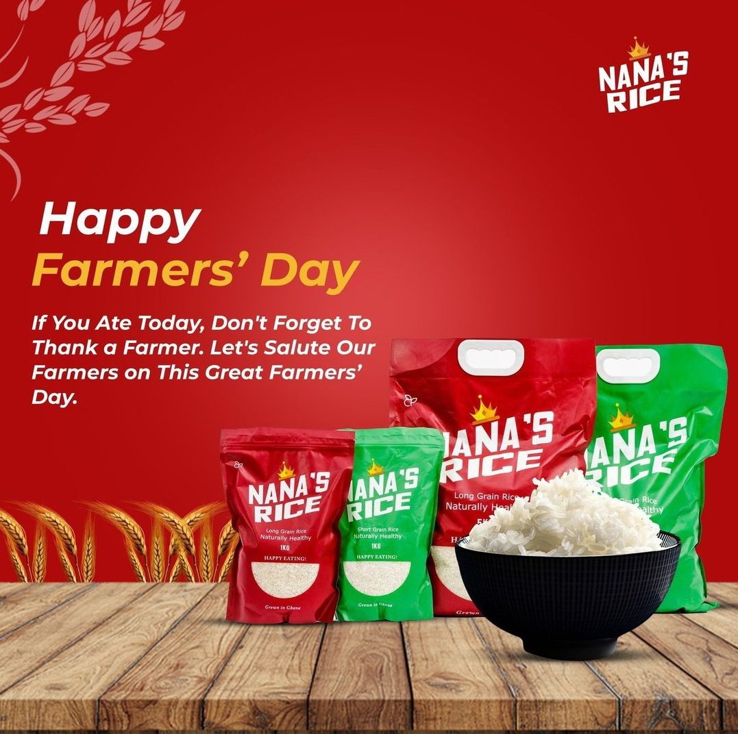 gesa_odiiiii's tweet photo. Today, we are celebrating the hands that feed the world, especially the smallholder farmers that we work with to do what we do best; bringing you delicious rice.
Happy Farmers' Day
#FromFarmtoTable
#iEatLocal
Afronita Enokay Audioleak Abena Korkor https://t.co/UTOR5LBZMT