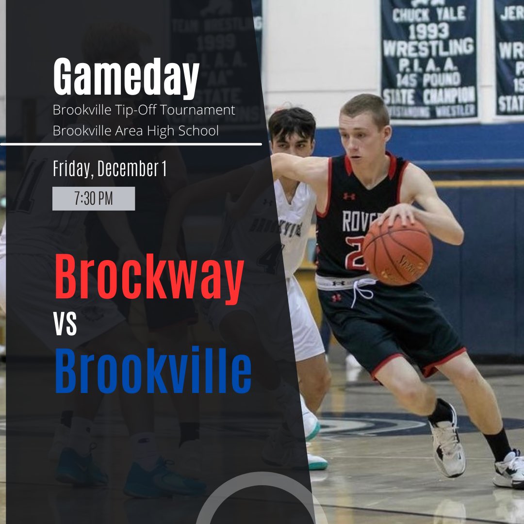 RoversHoops's tweet photo. GAMEDAY😈

🏟Brookville Tip-Off Tournament 
🆚Brookville
⏰7:30 PM
📍Brookville Area Jr/Sr High School

#LetsGoRovers https://t.co/Pkn669j16O