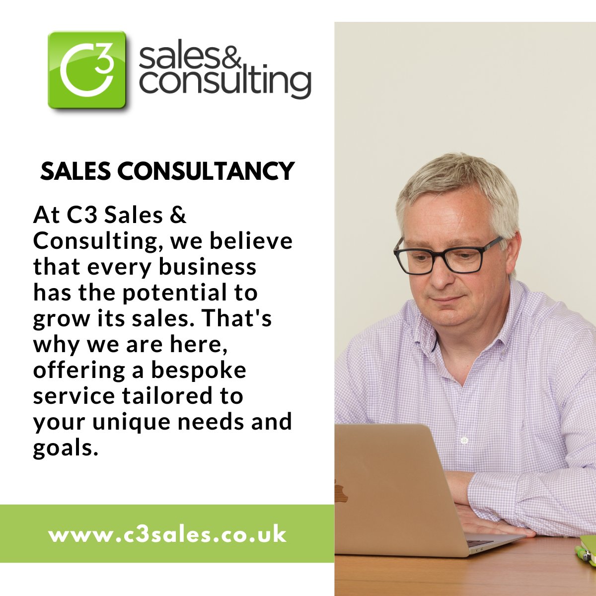 Could you handle more leads and customers?  
We solve two problems for our clients...  
Finding new customers.  
Closing more sales.  
Want to know more? 
Call us on 01625 380820 or email hello@c3sales.co.uk  

#MoreCustomers #MoreSales #c3sales #CheshireBusiness