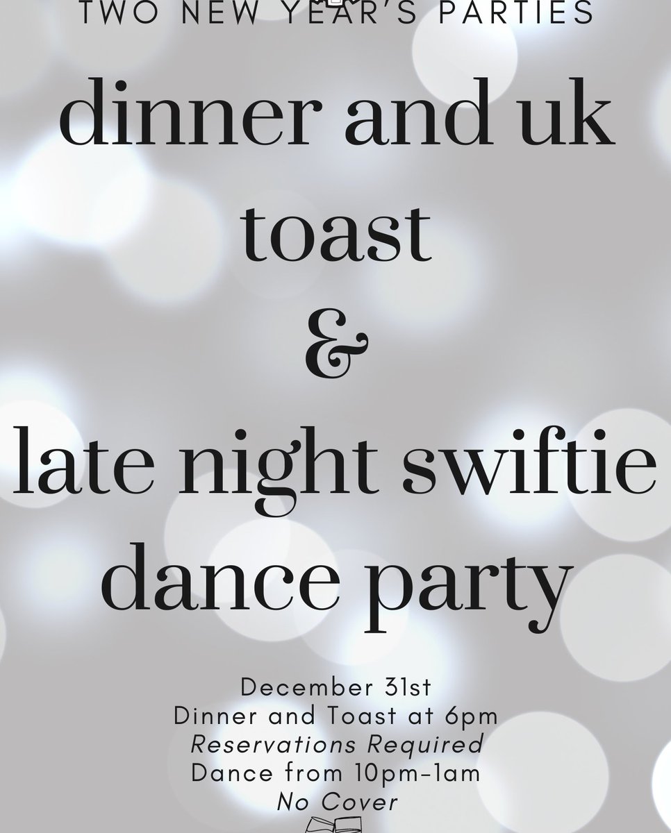 Dinner and dancing my way into the new year like 💃🍾🥂

Make your dinner reservations here: rpublichouse.com
#DancingQueen  #CheersToTheNewYear #NewYearSameMeButBetter #foodie #taylorswift #swifties #rogerspark
#chicago #rogersparkchicago