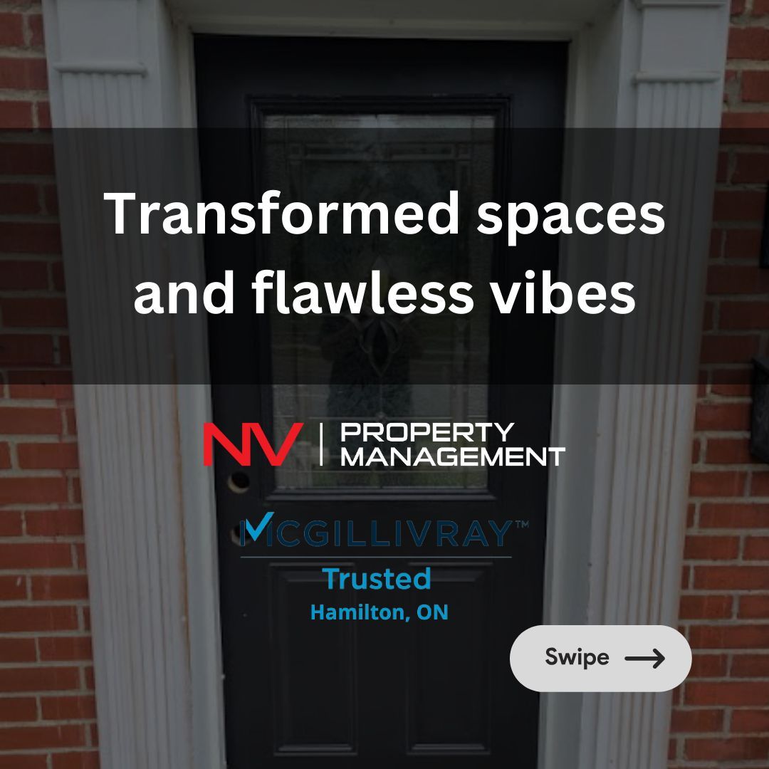 NVPropertyMgmt's tweet image. Step into transformed spaces and bask in the flawless vibes brought to you by NV Property Management. Your dream space awaits—where every detail is curated for perfection! ✨🏡 #TransformedSpaces #FlawlessVibes #NVPropertyManagement
#Nv #ScottMcgillivray #Hamilton