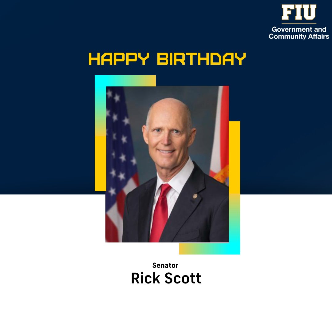 Today we wish a happy birthday to Senator @SenRickScott! 🥳