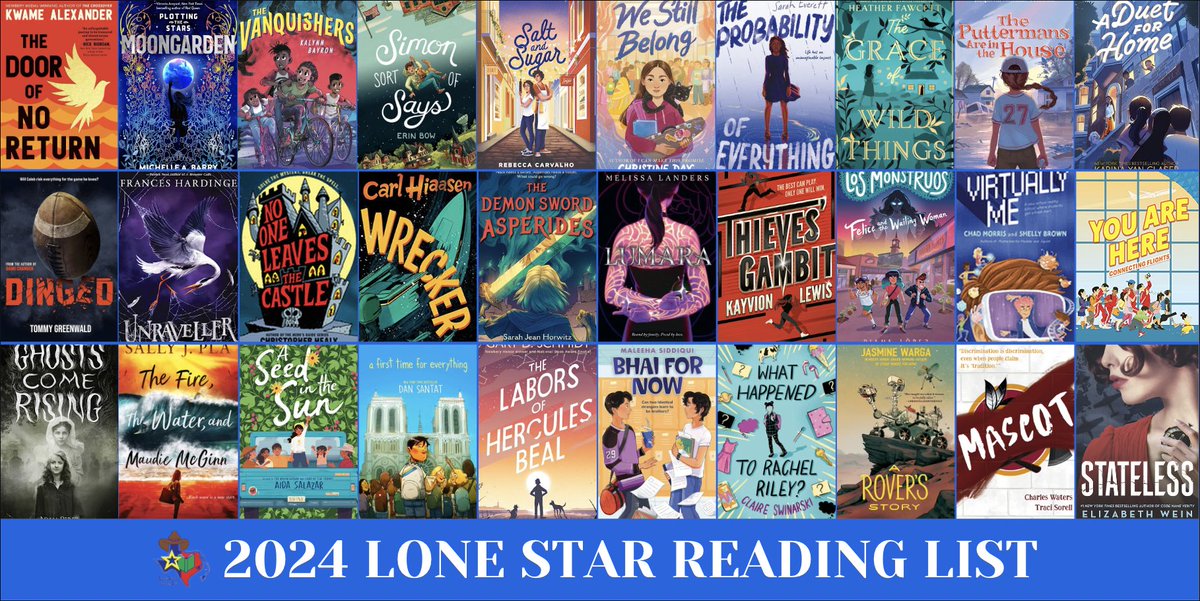 2024 Lone Star Reading List Announced! Congratulations to the authors and illustrators featured in these titles. The purpose of the list is to encourage students in grades 6, 7, or 8 to explore a variety of current books. txla.org/news/2024-lone…