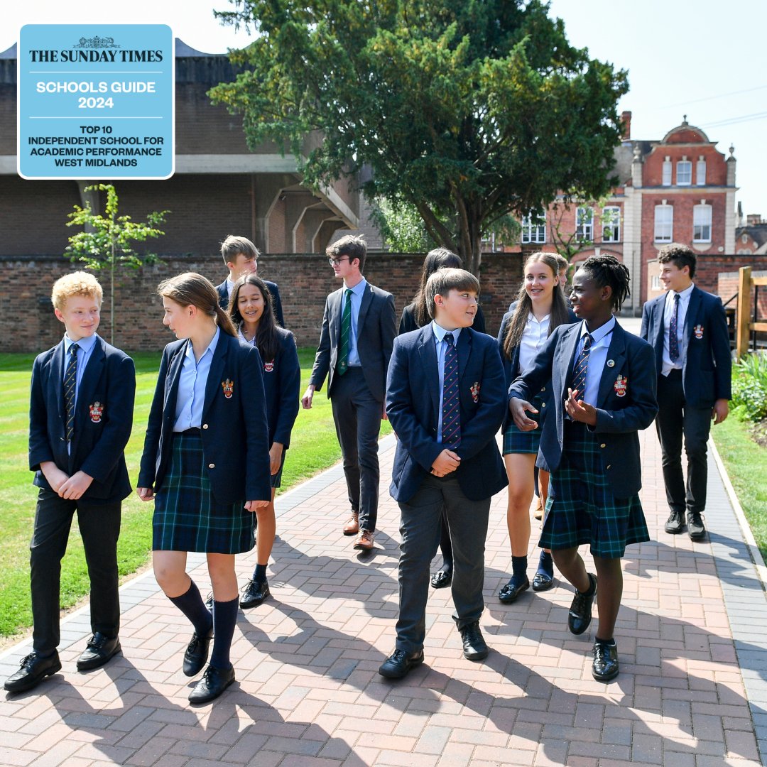 RGS Worcester was today named in ‘Parent Power’, The Sunday Times Schools Guide 2024 as the top School in the county as well as being placed sixth in the West Midlands.
#RGSWorcester #RGSWorcesterFamilyofSchools #ParentPower