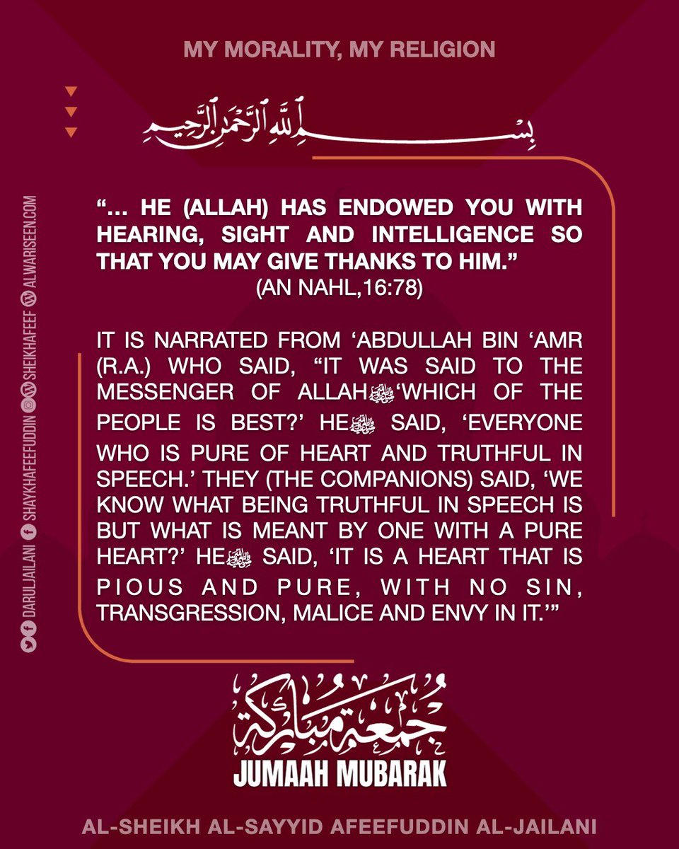 Afeefuddin Al-Jailani (@daruljailani) on Twitter photo 