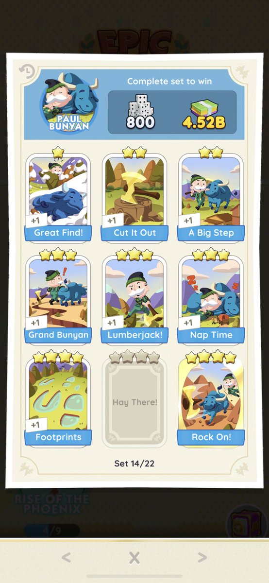 Need Hay There have a few 4 stars to trade #MonopolyGoTrade