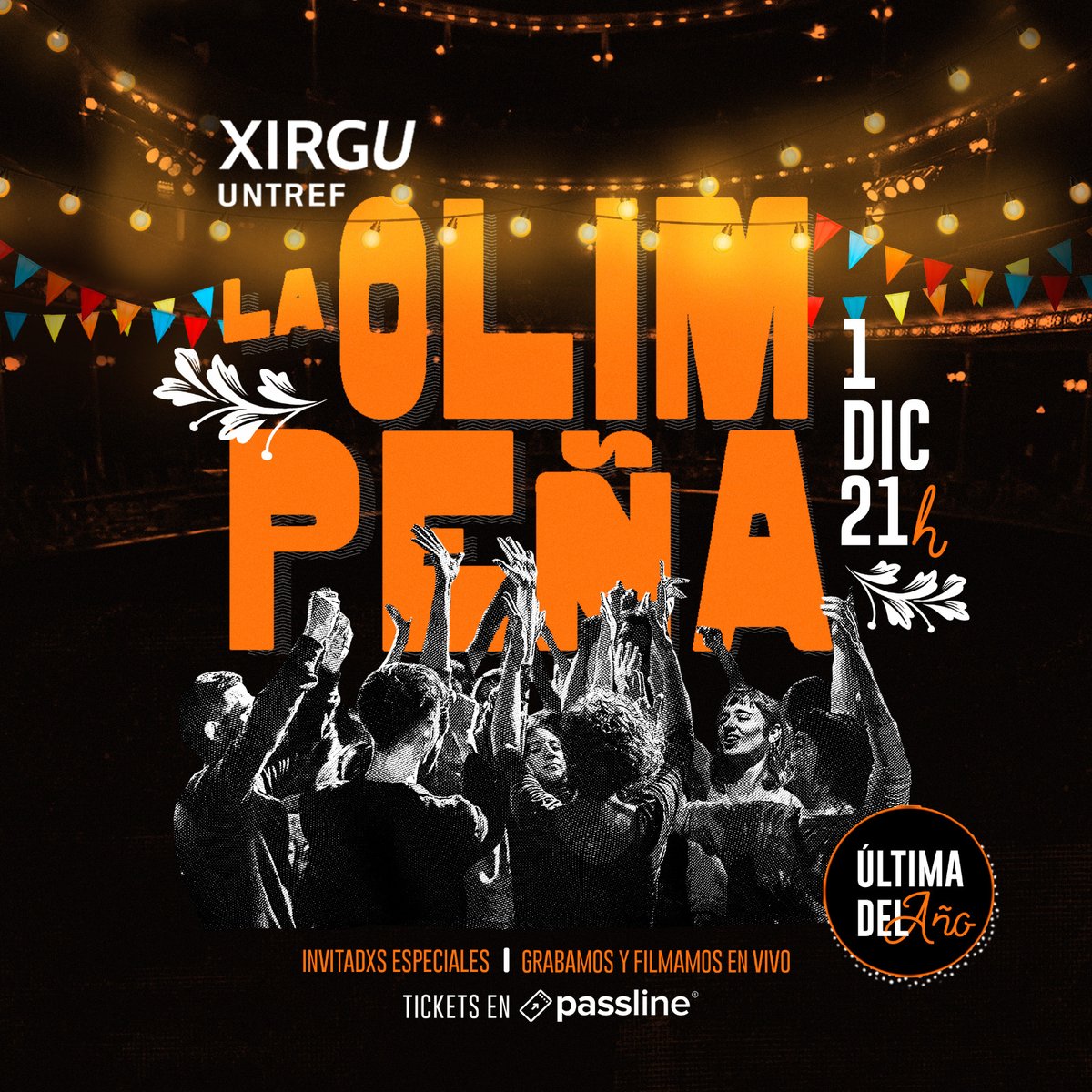 HOY! Última del año
Y últimas entradas acá passline.com/eventos/la-oli…