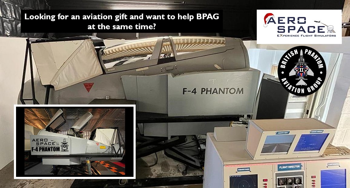 Fancy a flight in a full motion F-4 Phantom Simulator? When you book your experience, enter the code BPAG10 and 10% of the cost will be donated to BPAG and assist with future restoration projects. aerospace-experience.uk/f4-phantom