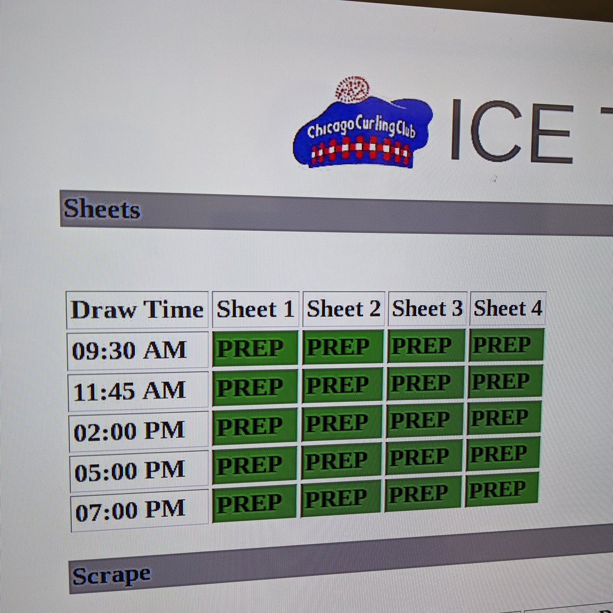 sp1365's tweet image. Senior Men's Bonspiel Day 1 ice prep list. 

Let's go! #Curling #IceTech