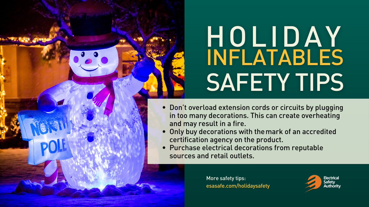 Outdoor inflatable decorations have gained immense popularity in recent times! To ensure safety, it's essential to connect them to a ground fault circuit interrupter (GFCI) and confirm that they bear the seal of approval from a recognized certification agency.