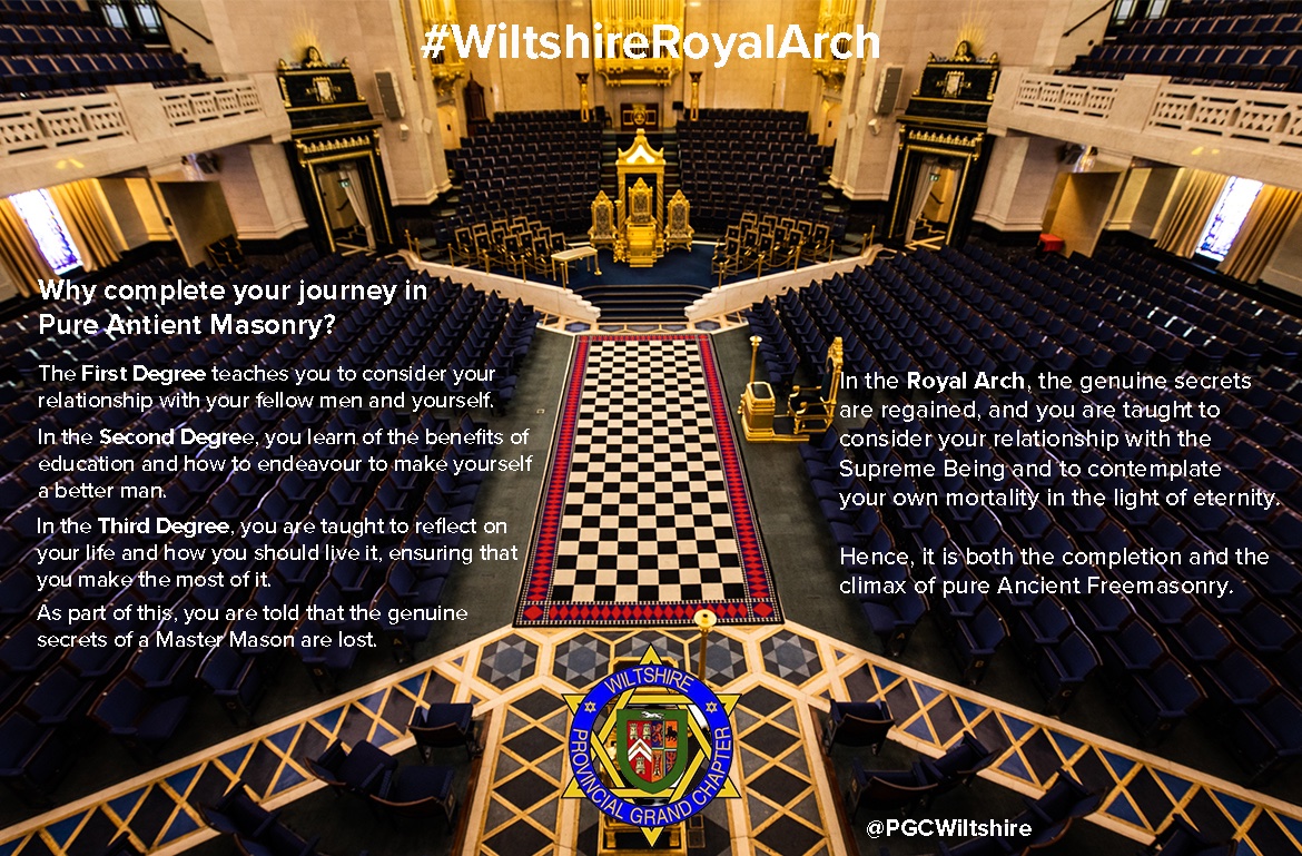 #WiltshireRoyalArch Why complete your journey in Pure Antient Masonry? #RoyalArch #ContinueYourJourney #DiscoverMore #TheSupremeDegree #JustAsk <a href="/wiltspgl/">Wiltshire Freemasons</a> @pgcWiltshire