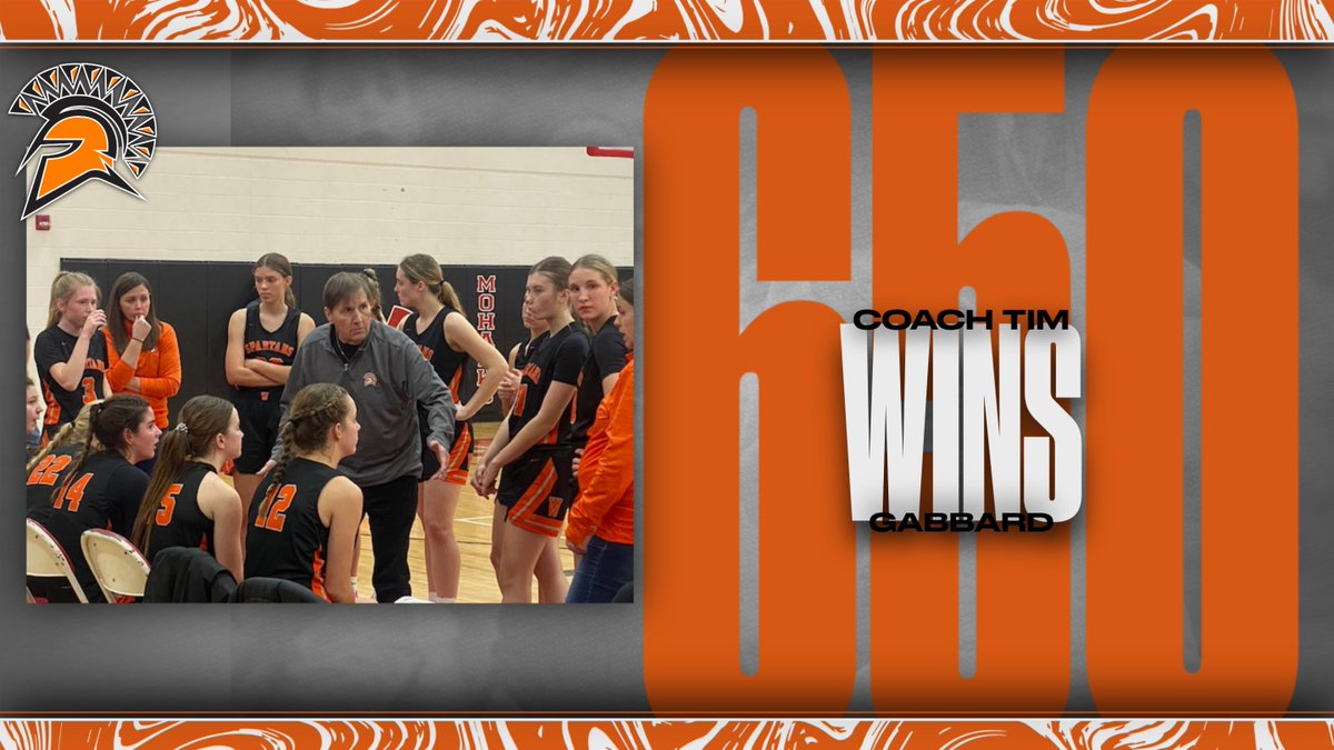 Congratulations to Lady Spartans Basketball Coach Tim Gabbard.  He earned his 650th win last Saturday over Clinton Massie!