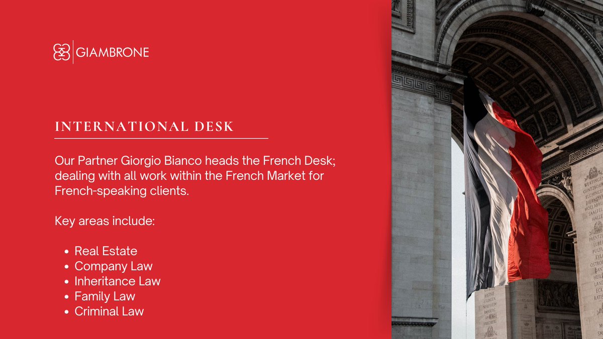 International Desk | We pride ourselves on our linguistic and multijurisdictional capabilities.

Global perspective by name - Global perspective by nature.

#giambrone #international #frenchdesk #language #communication #crossborderlitigation #multijurisdictional #france #french