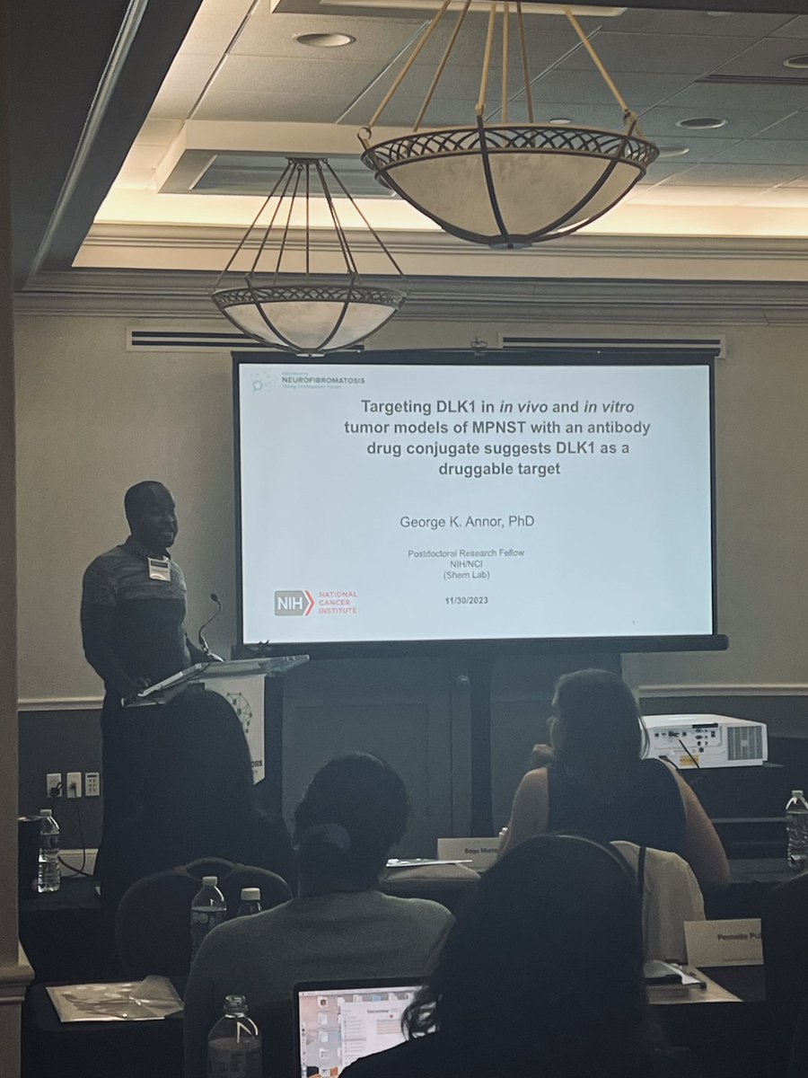 Neurofibromatosis Young Investigators Forum (@nfyiforum) on Twitter photo <a href="/gk_annor/">George Annor</a> of <a href="/theNCI/">National Cancer Institute</a> presents Targeting DLK1 in In Vivo and In Vitro Tumor Models of MPNST with an Antibody–drug Conjugate Suggests DLK1 as a Druggable Target.
#makenfvisible #endnf #MedEd #MedTwitter #MedX #NFYIF <a href="/gk_annor/">George Annor</a> of <a href="/theNCI/">National Cancer Institute</a> presents Targeting DLK1 in In Vivo and In Vitro Tumor Models of MPNST with an Antibody–drug Conjugate Suggests DLK1 as a Druggable Target.
#makenfvisible #endnf #MedEd #MedTwitter #MedX #NFYIF