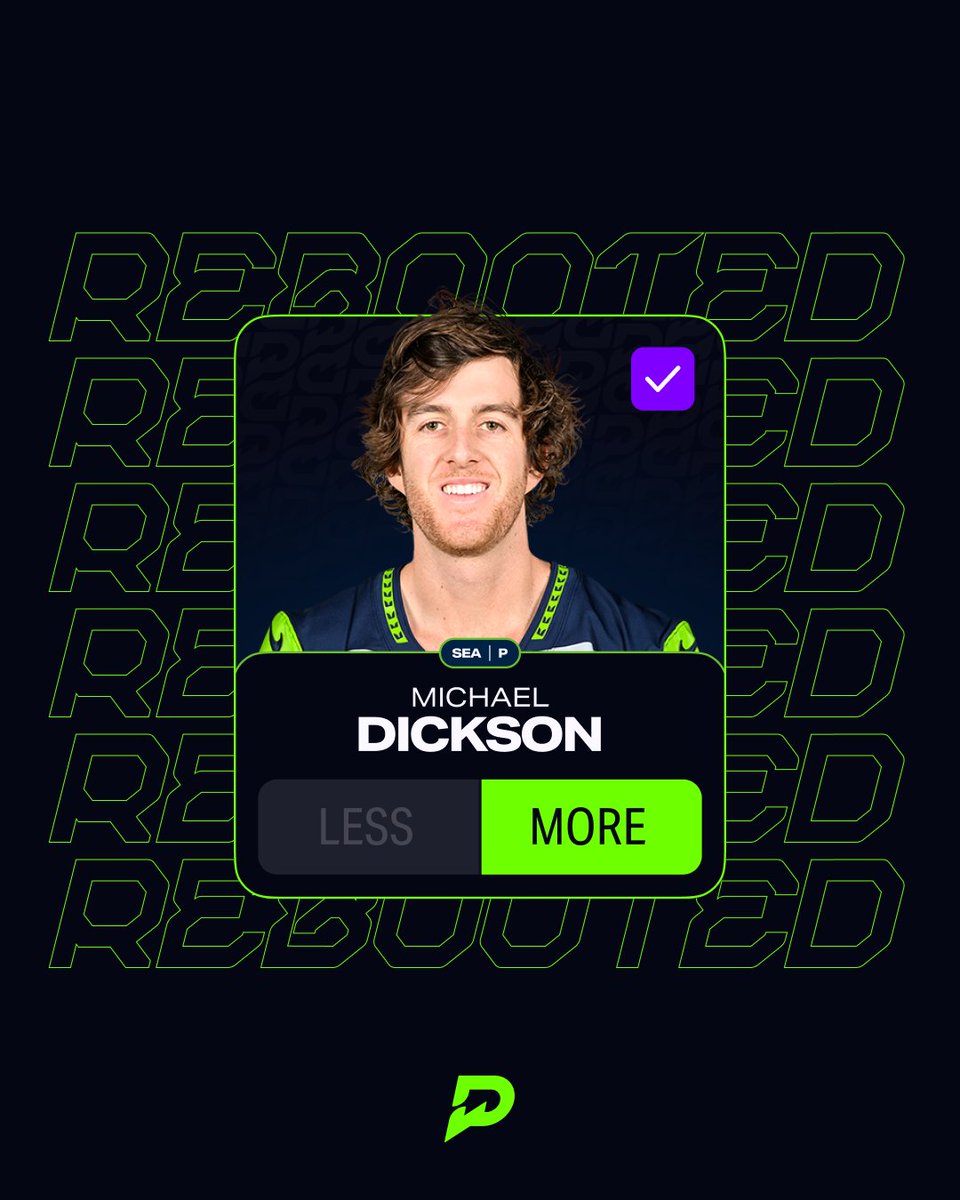 PrizePicks's tweet photo. 🚨 REBOOT 🚨

There was no punts in last night's game and our Reboot policy has your back 🤝

All full-game More picks on Bryan Anger &amp; Michael Dickson have been Rebooted 🔥 https://t.co/beNs6ANxgl