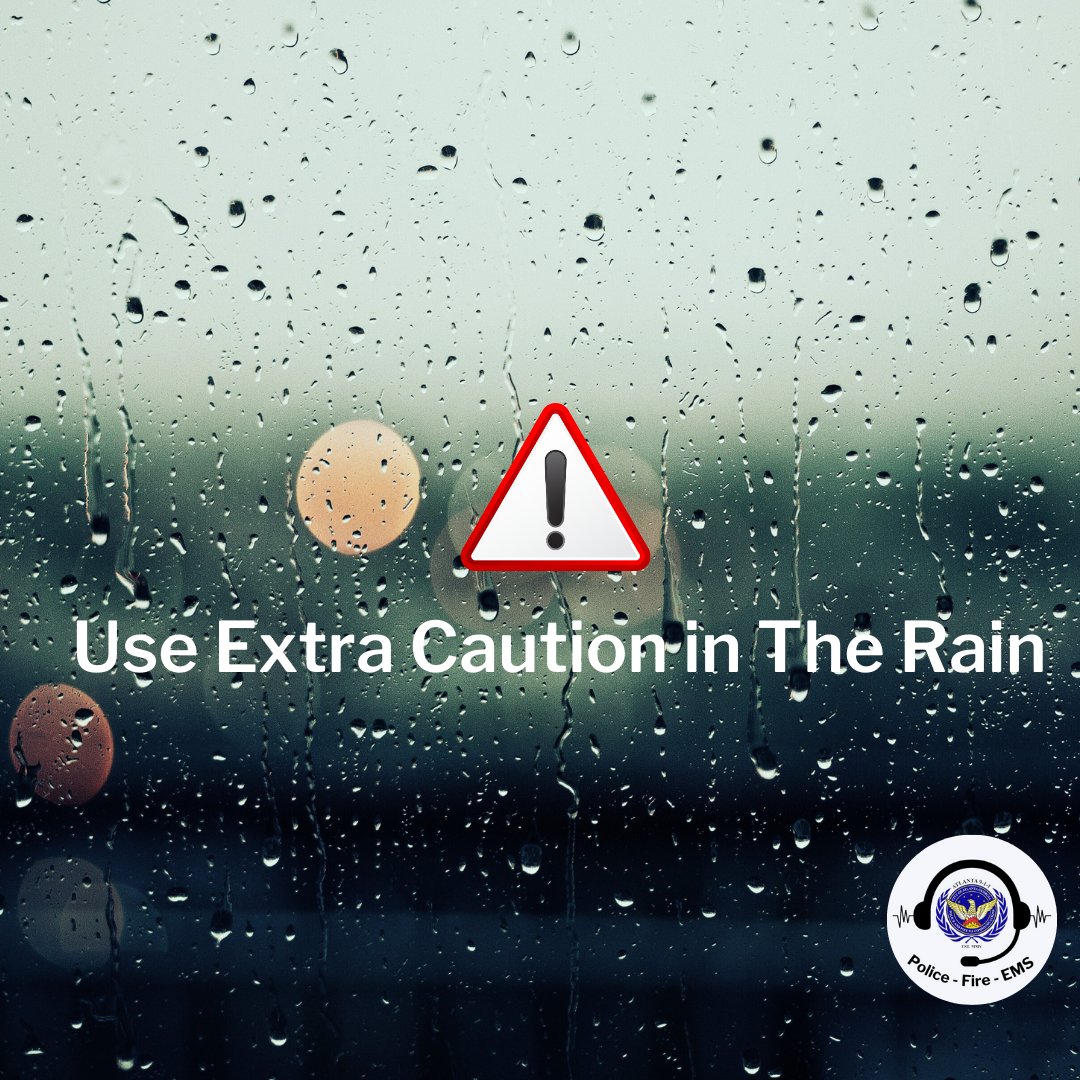TEAMATL911's tweet photo. Remember: rainy days require extra caution on the road.

🚦Slow down and stay alert
💡Turn your headlights on
🚨To report a collision where immediate response is required from police, fire or ambulance, call 911
🚗Minor collisions with no injuries: call 4046586666 https://t.co/fY9D2vxOwm