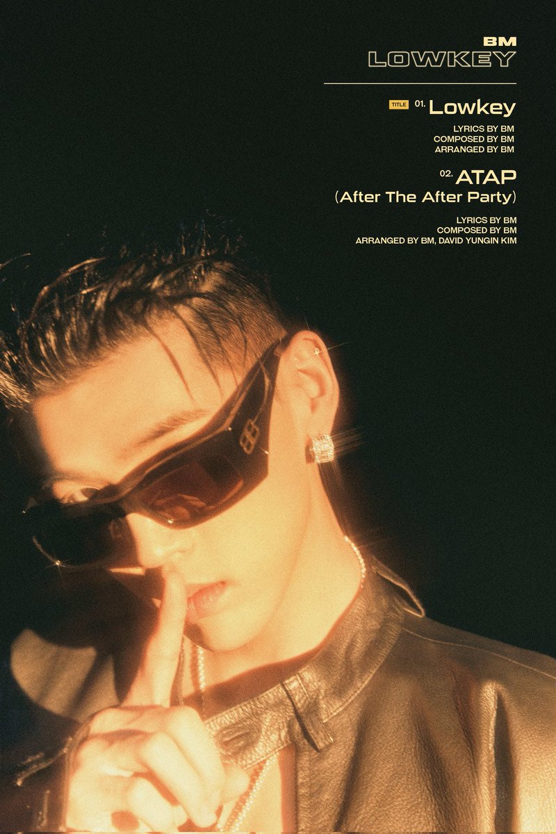 [INFO] 01.12.23 - O COMEBACK DO ANO 🔥 
Saiu a tracklist de 'LOWKEY', novo comeback do BM, que será um single digital com duas músicas, Lowkey e ATAP 🖤

#BM #KARD <a href="/KARD_Official/">KARD (카드)</a> <a href="/_bigmatthewww/">BM</a> <a href="/altm_Group/">altm Group</a>