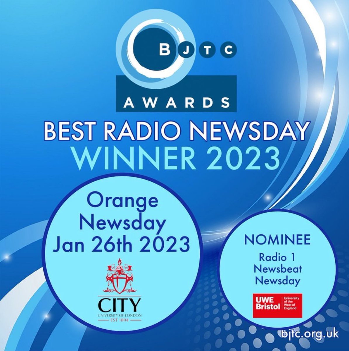 This week has been one FULL of celebration. 
It was an honour to attend the BJTC 2023 student awards, and an even bigger honour to be a co-presenter of a City University of London award-winning newsday! 🏆 🥳🙌🏾
#awardwinner #studentjournalists
Listen here:
m.soundcloud.com/city-universit…