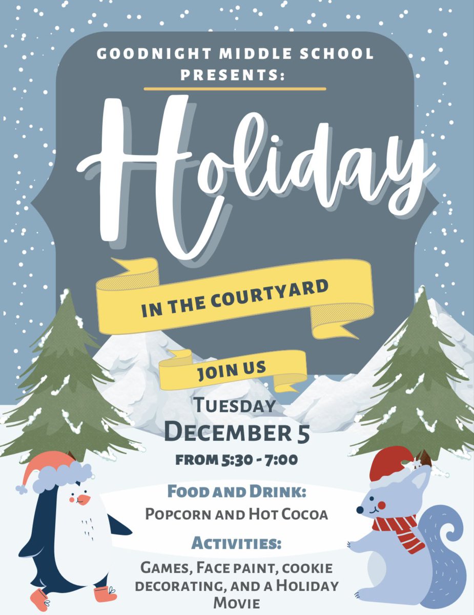 Save the date! ❄️🍿☕️🐍💜