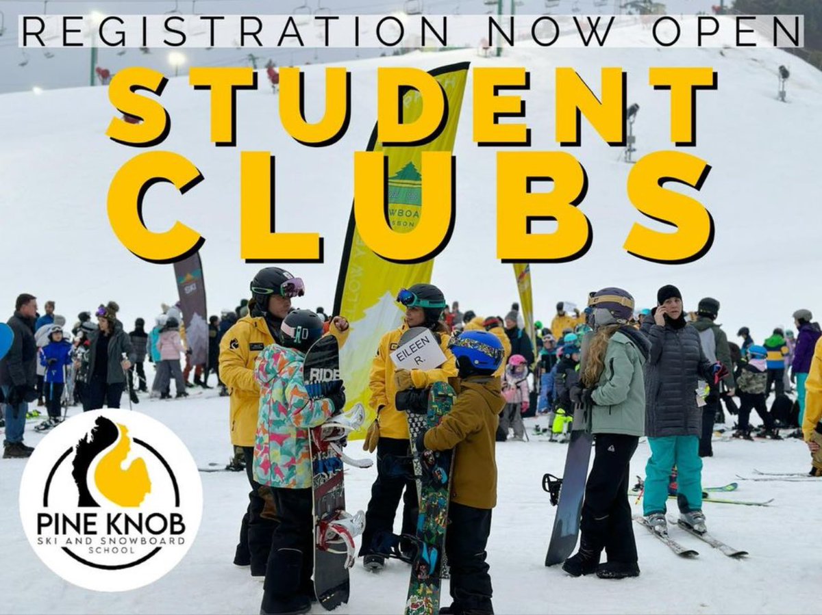 PineKnobSkiing's tweet image. 🎿 Last call for snow adventures! 📢 Pine Knob’s Student Clubs Program offers affordable skiing and snowboarding for kids ages 7 to high school seniors. 🏂 Parents, join the fun with exclusive discounts! 
pineknobskischool.com/studentlessons…

#SnowSports #WinterSports  #SkiMichigan
