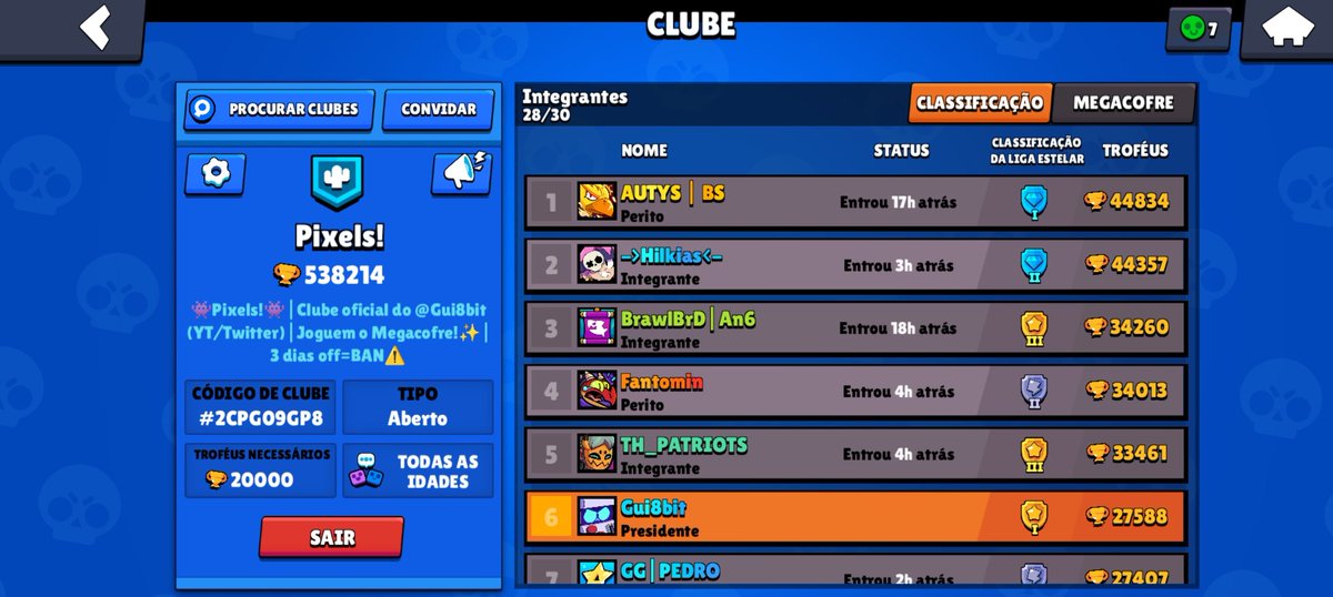 Gui8bit1's tweet photo. TEMOS + 2 VAGAS!! ENTRE ANTES Q ACABE!!!
#BrawlStars #BizarreCircus #GoPixels #Pixels https://t.co/7itbGyAQ4q