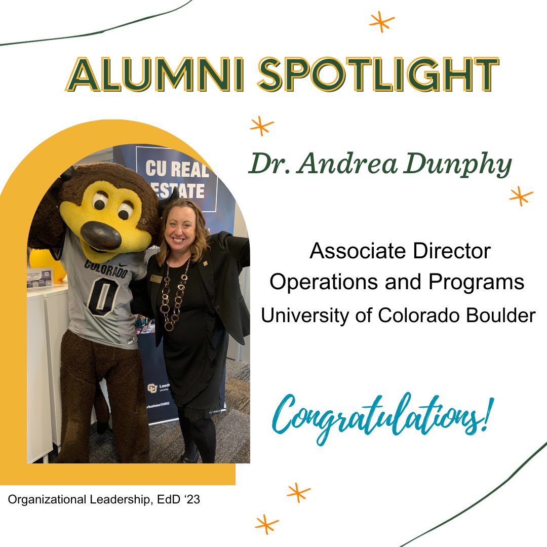 LaFetra_ULV's tweet image. It's #AlumniFeatureFriday! 🐾🐆

Dr. Andrea Dunphy graduated in 2023 from LaFetra in Organizational Leadership, EdD.

@ulvalumni
#LeoforLife #ulvalumni #lfce #alumnifeatures