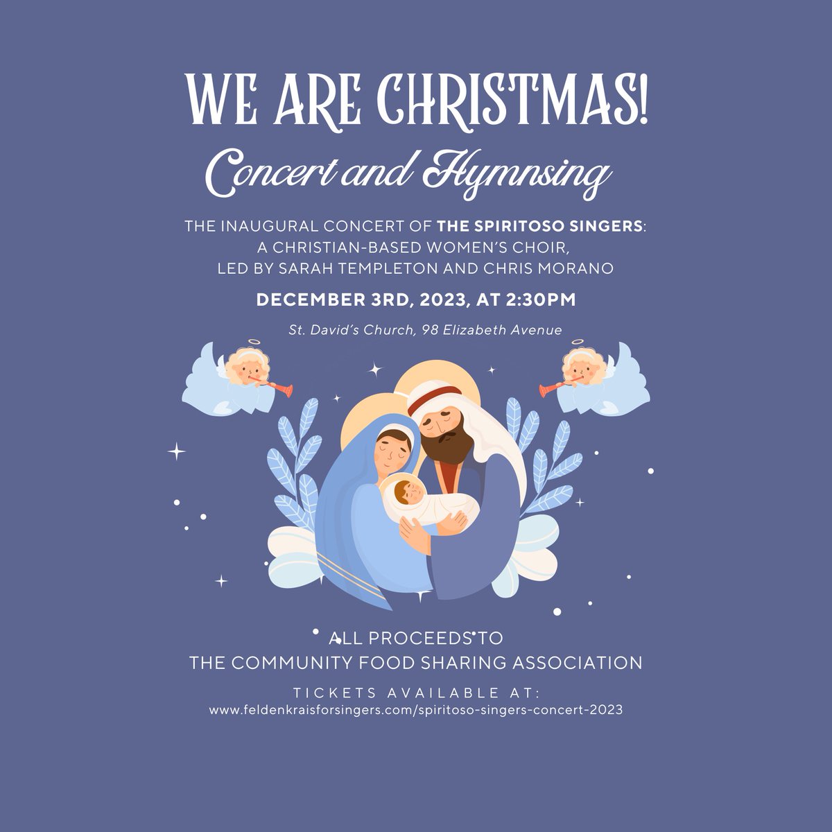 Get into the Christmas spirit with some beautiful choral music Sunday afternoon!