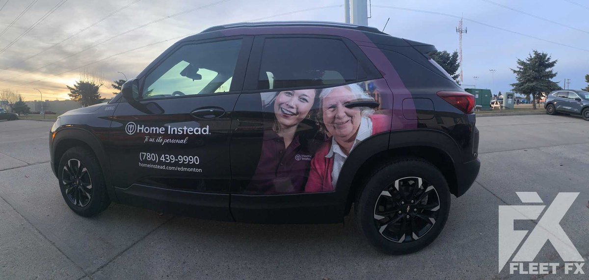 fleetfxgraphics's tweet image. Finished Recently: Home Instead Seniors Partial Car Wrap: Simple looking partial wrap for Home Instead's Fleet of Vehicles that show case two different pictures that show their services and heart in an instant/ @homeinstead