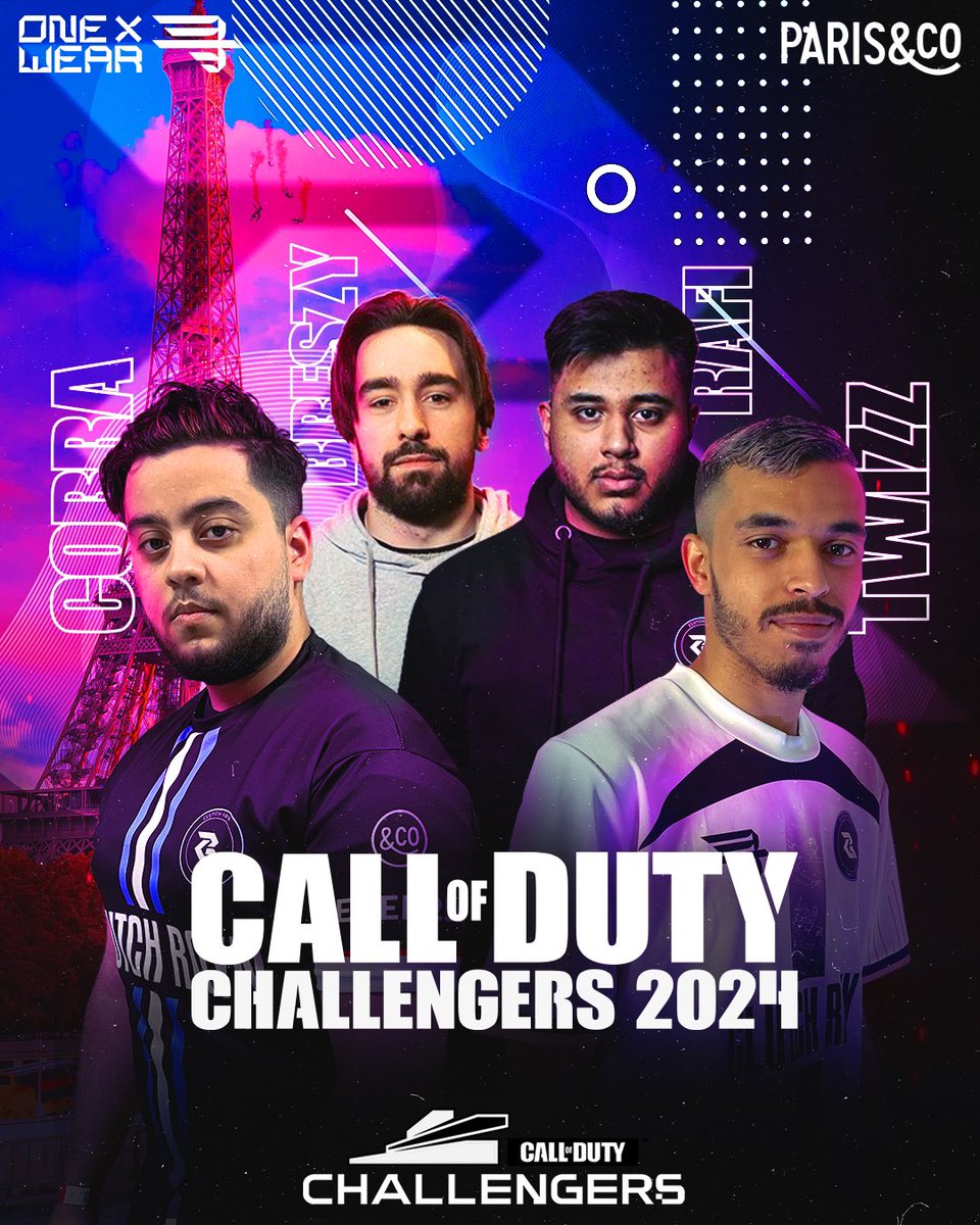 Straight to the top. 🔝 We are proud to announce our new 2024 Call of Duty Team ! 🇫🇷 @Breszy 🇫🇷 @CobraaMVP 🇫🇷 @TwizzSK 🏴󠁧󠁢󠁥󠁮󠁧󠁿 @RafiCOOD @7Olliee Coach) @Mxhsen_ (Analyst) Challengers get ready and see you in Boston ! 🇺🇸🔥 #CRWIN