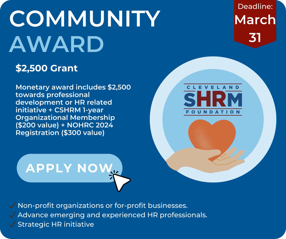 Cleveland SHRM Foundation tweet media