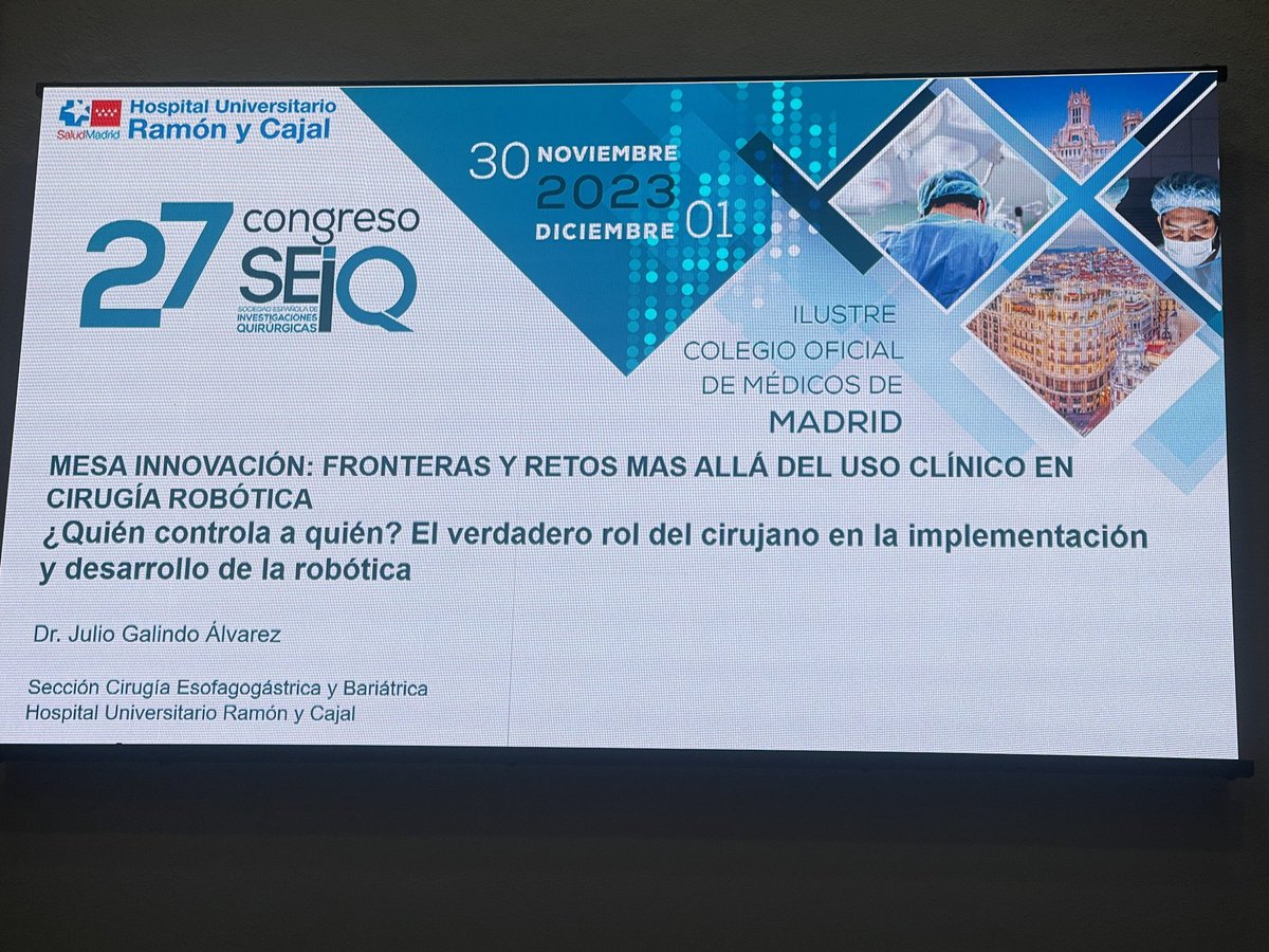 Julio Mayol (@juliomayol) on Twitter photo Implementación de la cirugía robótica <a href="/galio00/">Julio Galindo</a> #SEIQ23 <a href="/SEIQuirurgica/">SEIQ</a> <a href="/belenporrero/">@belenporrero</a> <a href="/BalibreaJose/">Jose M. Balibrea MD, PhD, FACS</a> <a href="/JlRodicio/">JLRodicio</a> <a href="/Dra_BelloIrene/">Irene</a> Implementación de la cirugía robótica <a href="/galio00/">Julio Galindo</a> #SEIQ23 <a href="/SEIQuirurgica/">SEIQ</a> <a href="/belenporrero/">@belenporrero</a> <a href="/BalibreaJose/">Jose M. Balibrea MD, PhD, FACS</a> <a href="/JlRodicio/">JLRodicio</a> <a href="/Dra_BelloIrene/">Irene</a>