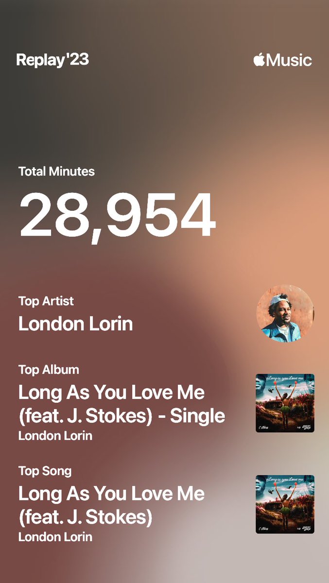 top artist, top album, top song everybody know when me and @Its_JStokes link up we make some hits 😮‍💨 we wanna thank all our fans and especially @AppleMusic for cutting that check 💰 over 20,000 streams and counting 🦅💙🎶