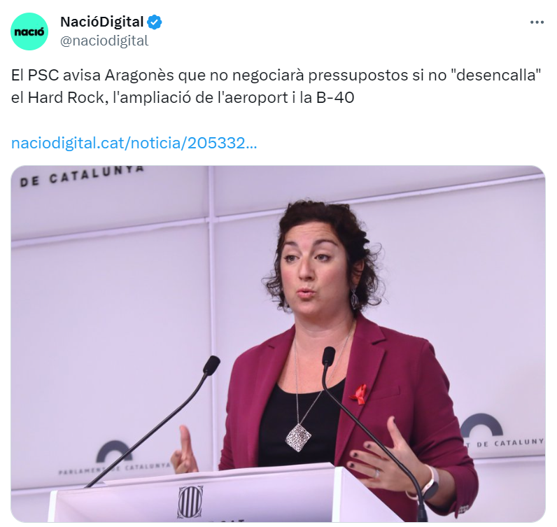 annarcsns's tweet photo. Perfecte, així podrà explicar a tot el món els motius pels quals defensen amb dents i ungles un macroprojecte d'oci i casinos que compta amb una piscina de 6.000 m2, que suposa un consum de 300l diaris per persona, i un total de 15.000Ml anuals en plena sequera.
@AturemHardRock https://t.co/MdmZbYHJ9V
