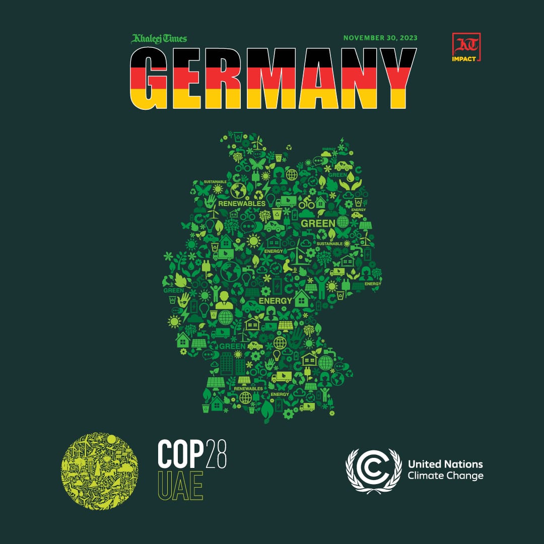 khaleejtimes's tweet photo. Through substantial investments in #greentechnology and ambitious plans to reduce carbon emissions, discover how #Germany sets an example for global leadership in the fight against climate change in this special edition.

https://t.co/PjD5z2rXZC

#COP38 #innovation #climate https://t.co/Vh1HLoqW5S
