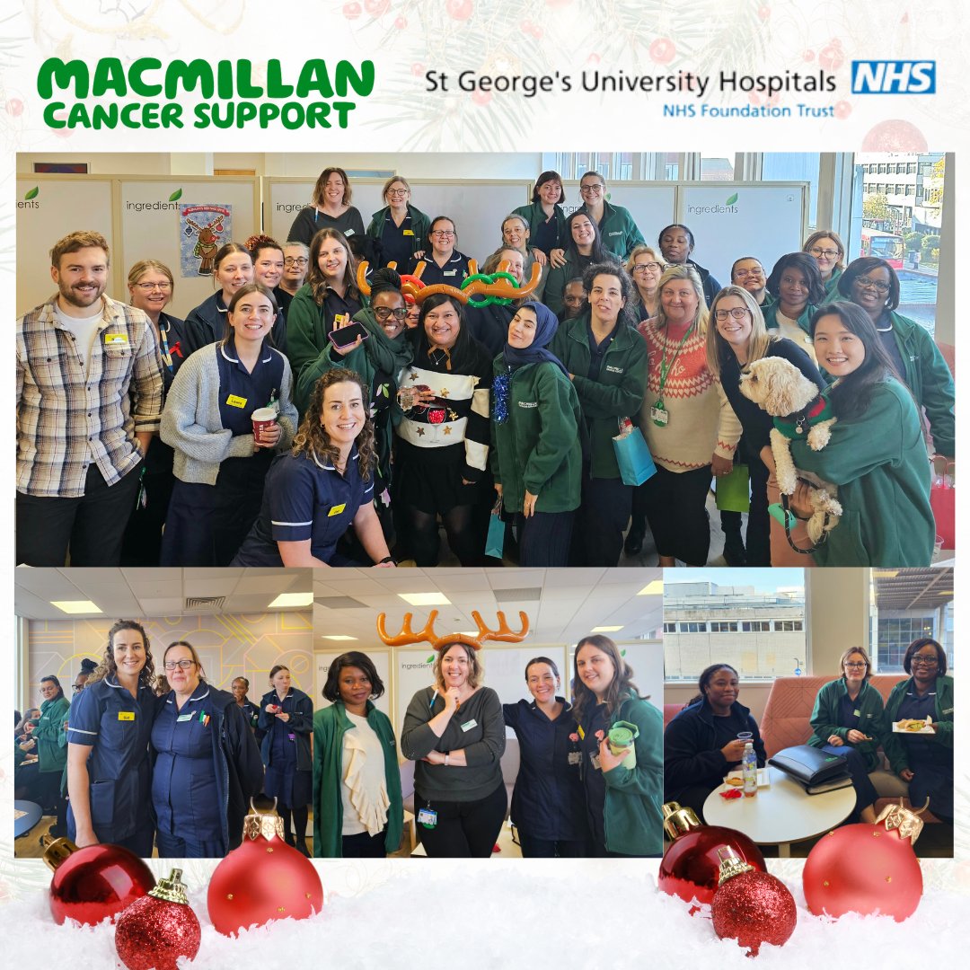 We had a lovely time catching up with our Macmillan team! (with scrumptious pizza, snacks and therapy dogs!) It was so heart warming to gather together and enjoy some festive games! Thank you to all our Macmillan Cancer nurses and support workers!🥰