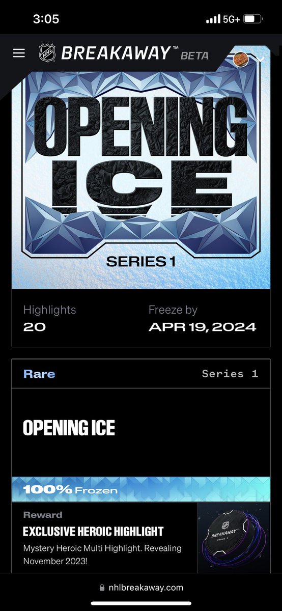 Finally! 

Tooo many people to thank for helping make this happen. But many thanks 🙏🏻 indeed! I’m thoroughly enjoying <a href="/NHLBreakaway/">NHL Breakaway</a>. Also… If you have DeBrincat, send them my way 🥸

✅ 🔒 🥶 

#NHL 
#LGRW