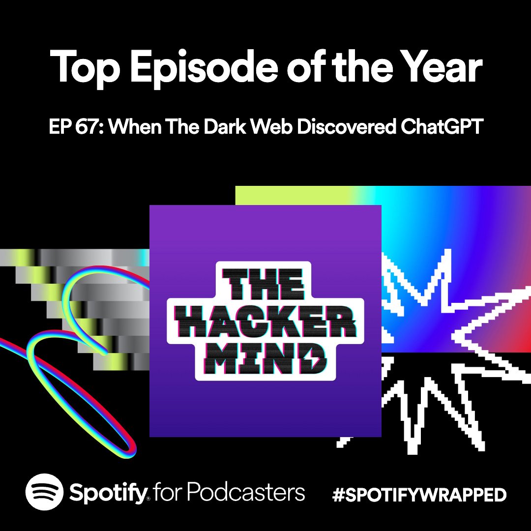 Congratulations to  #theHackerMindPodcast by <a href="/robertvamosi/">Robert Vamosi (@robertvamosi@infosec.exchange)</a> on surpassing half a million downloads across all streaming services!🎉🎙️ Your insights into #cybersecurity continue to captivate and educate. Check out the #SpotifyWrapped👇 and tune in🎧: bit.ly/3R5HW7n