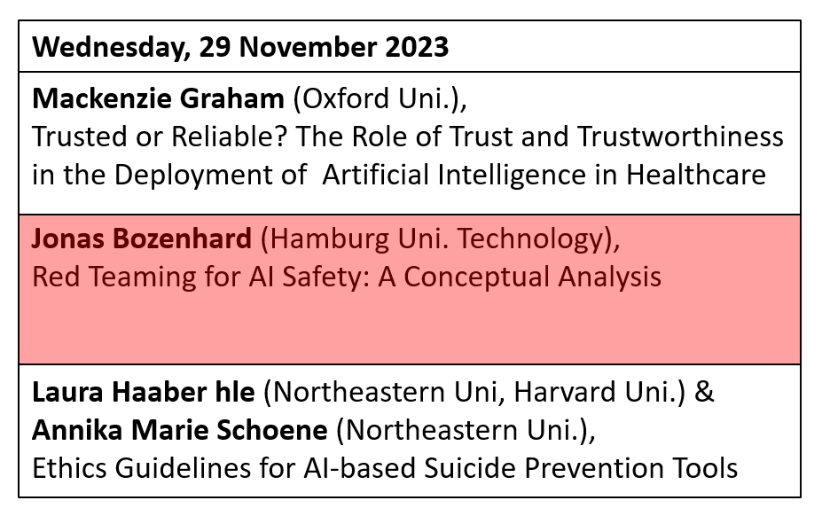 💡 Research insight: Our team member Dr. Jonas Bozenhard gave a talk on “Red Teaming for AI Safety” @UPorto 🚩 Red teaming normally refers to probing #AI models for harmful outputs. In his presentation, Jonas develops a more holistic approach to red teaming #ethics #TUHH