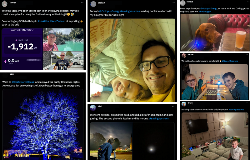 OctopusEnergy's tweet image. All these customers get 🐙 8000 (£10) for their Saving Sessions snaps! You lot are flipping awesome 😍

Keep tagging us in creative ways to spend your #SavingSessions - there might even be some Octopoints in it for you 👀

There's another today - 4.30-6pm, we'll see you there ⚡️