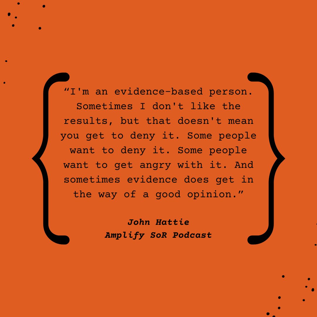 Evidence needs to be our North Star in education. 🌟