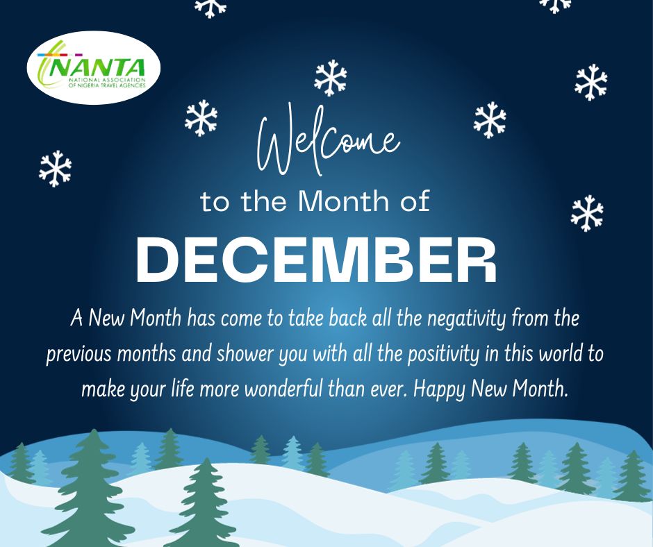 Welcome to the Month of December, Happy New Month!! 

 #december #december1st #december2023 #happydecember #happynewmonth #newmonth #newmonthvibes #seasonofjoy #nanta #travel #nigeria #nigeriatotheworld #africatravel